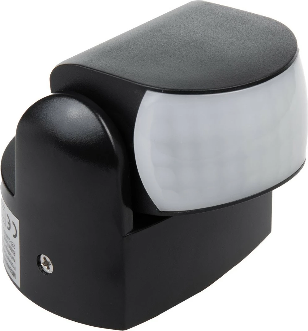 Senzor gibanja PIR Maclean MCE468B, IP65, 12 m, 220–240 V, 600/1200 W, črn