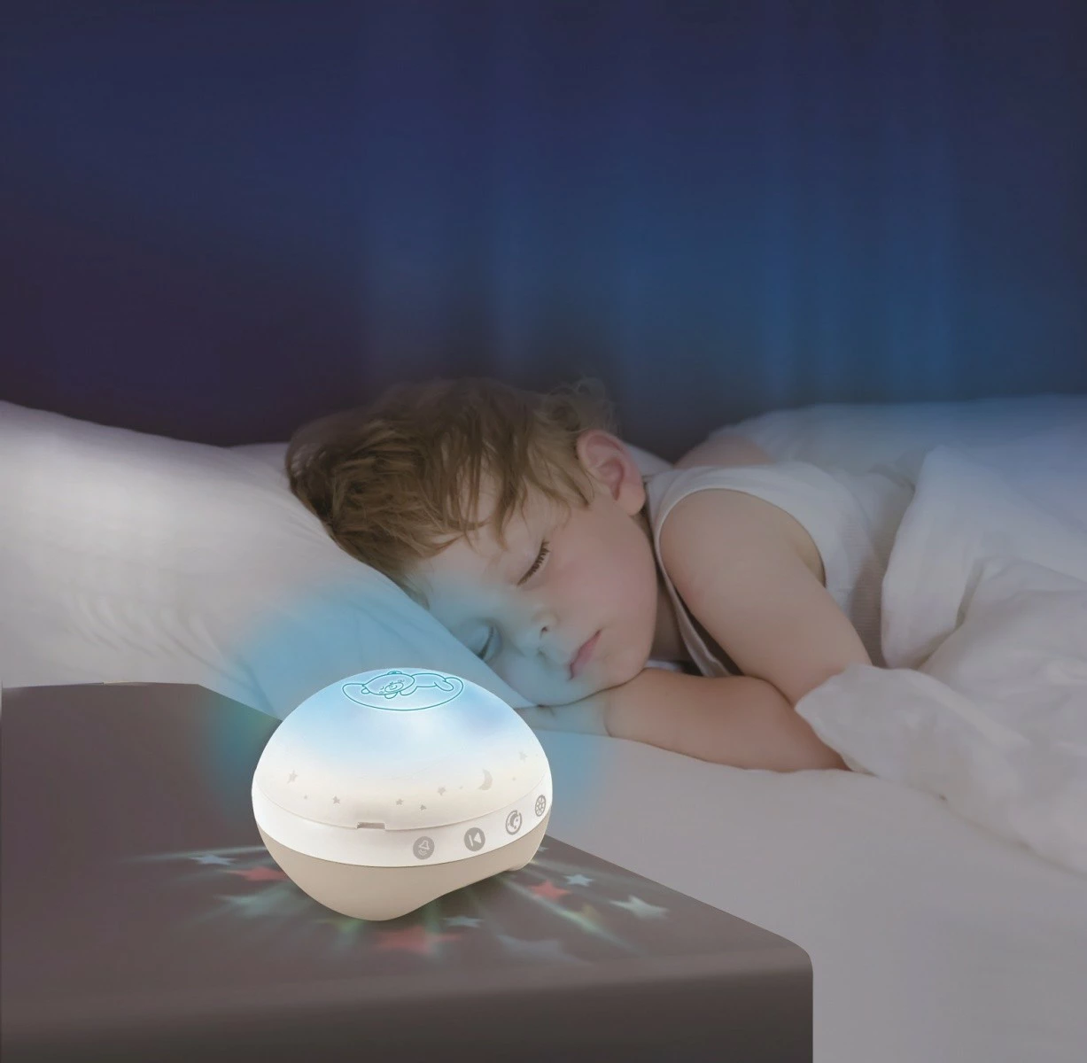 Glasbeni vrtiljak 3-v-1 za dojenčke, B-kids Infantino, bež/bele