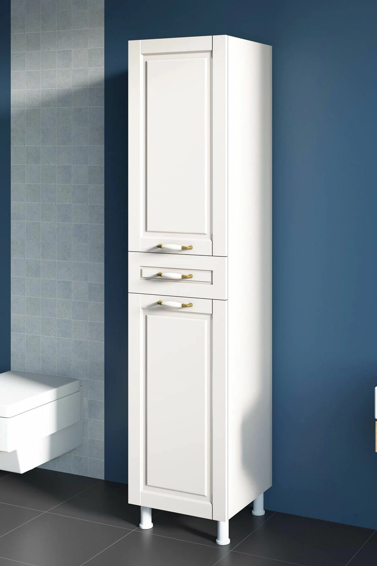 Večnamenski omarica, bela mat, Skye Decor RB-056, 35x180x33 cm