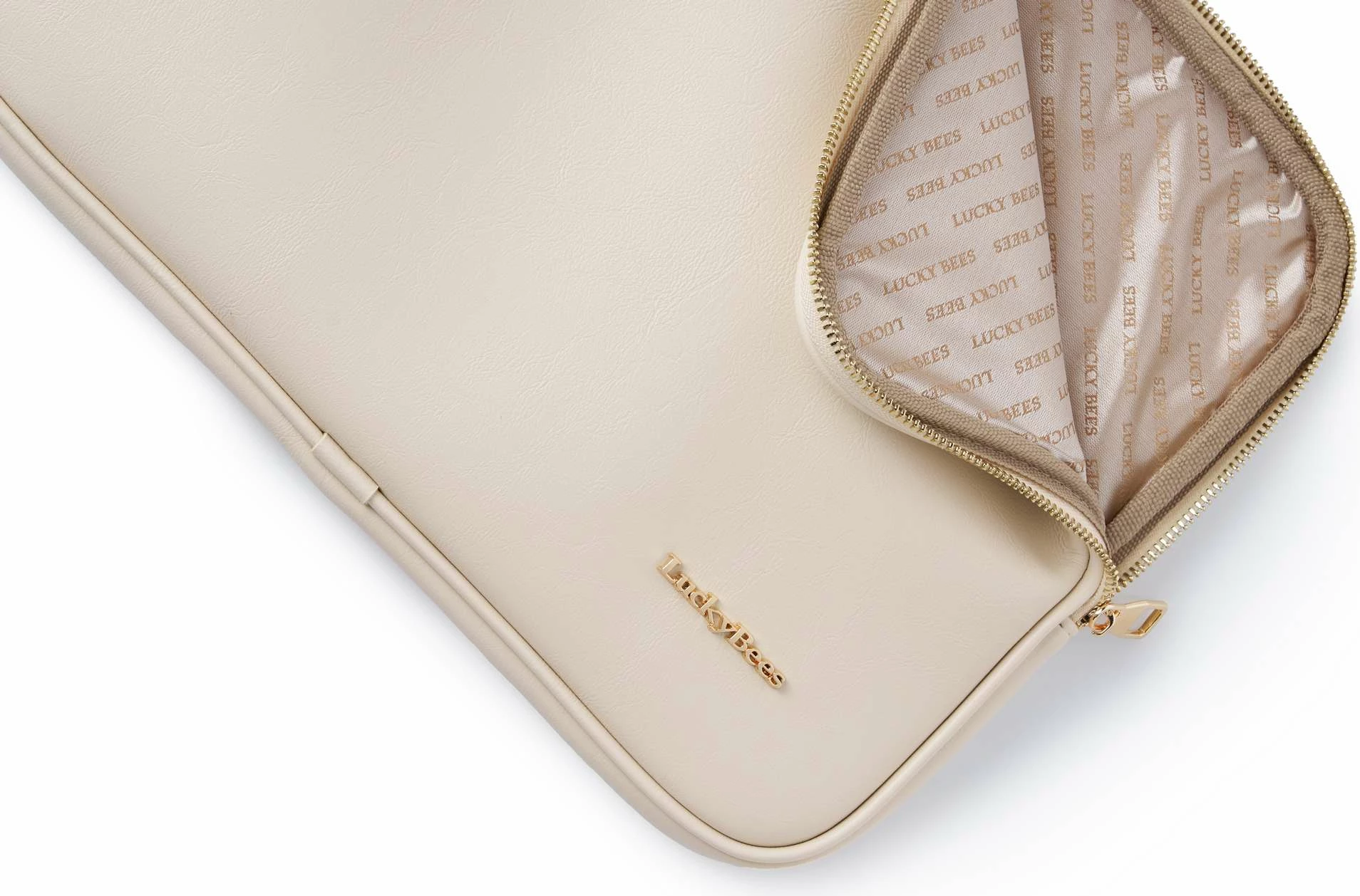 Torba za prenosnik Lucky Bees Harper, krem