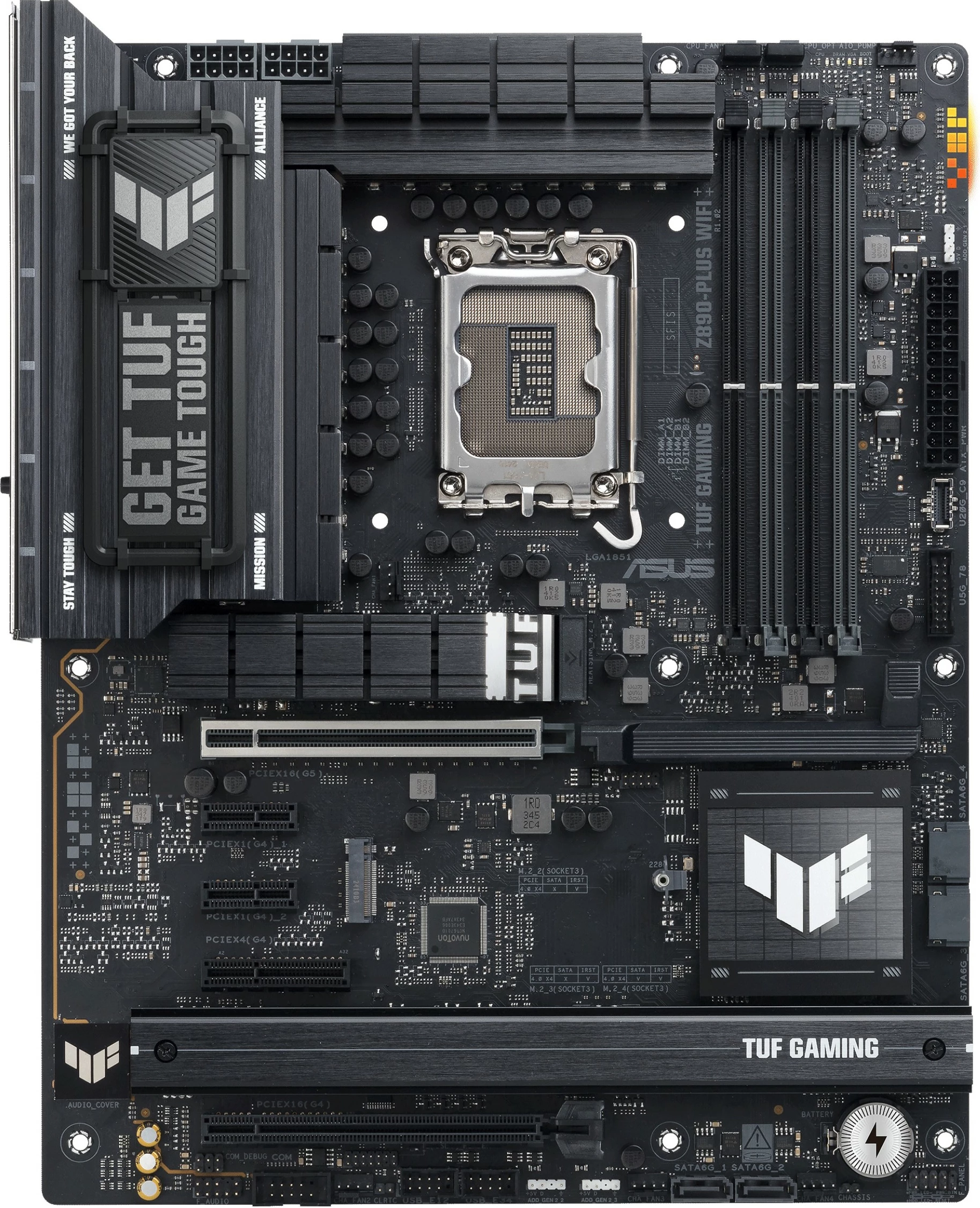 Matična plošča ASUS TUF GAMING Z890-PLUS WIFI, Intel, LGA 1851, DDR5, 192 GB