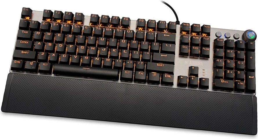 Mehanska/LED osvetljena tastatura iBox Aurora K-4 USB, črna