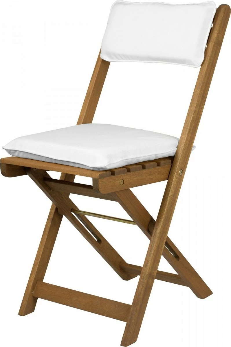 Vrtni pohištveni set iz lesa, Fieldmann FDZN 4003-T, rjav, 1 miza + 2 zložljivi stoli z blazinami