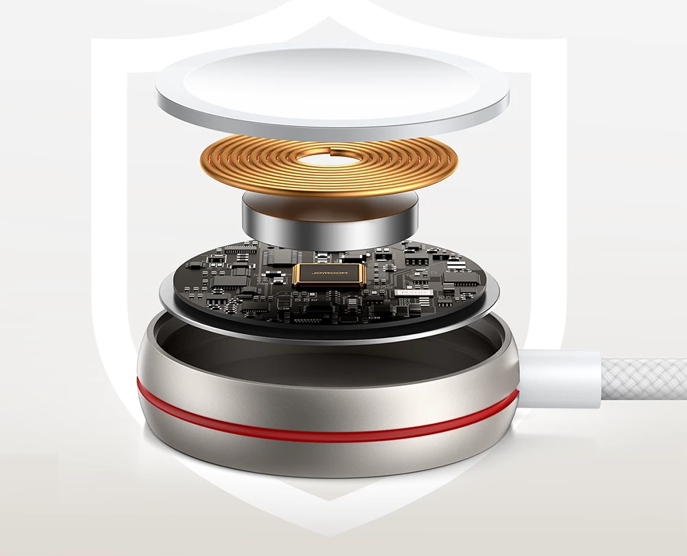 Induktivni 2-v-1 kabel in polnilec Joyroom S-IW012, Lightning + za Apple Watch, 1,5 m, bel