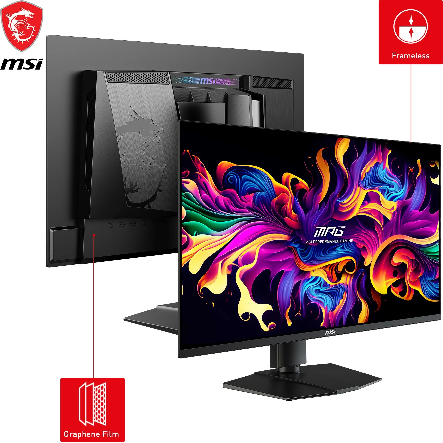 Gaming monitor 27-palčni QD-OLED, WQHD, 360Hz — MSI MPG 271QRXDE