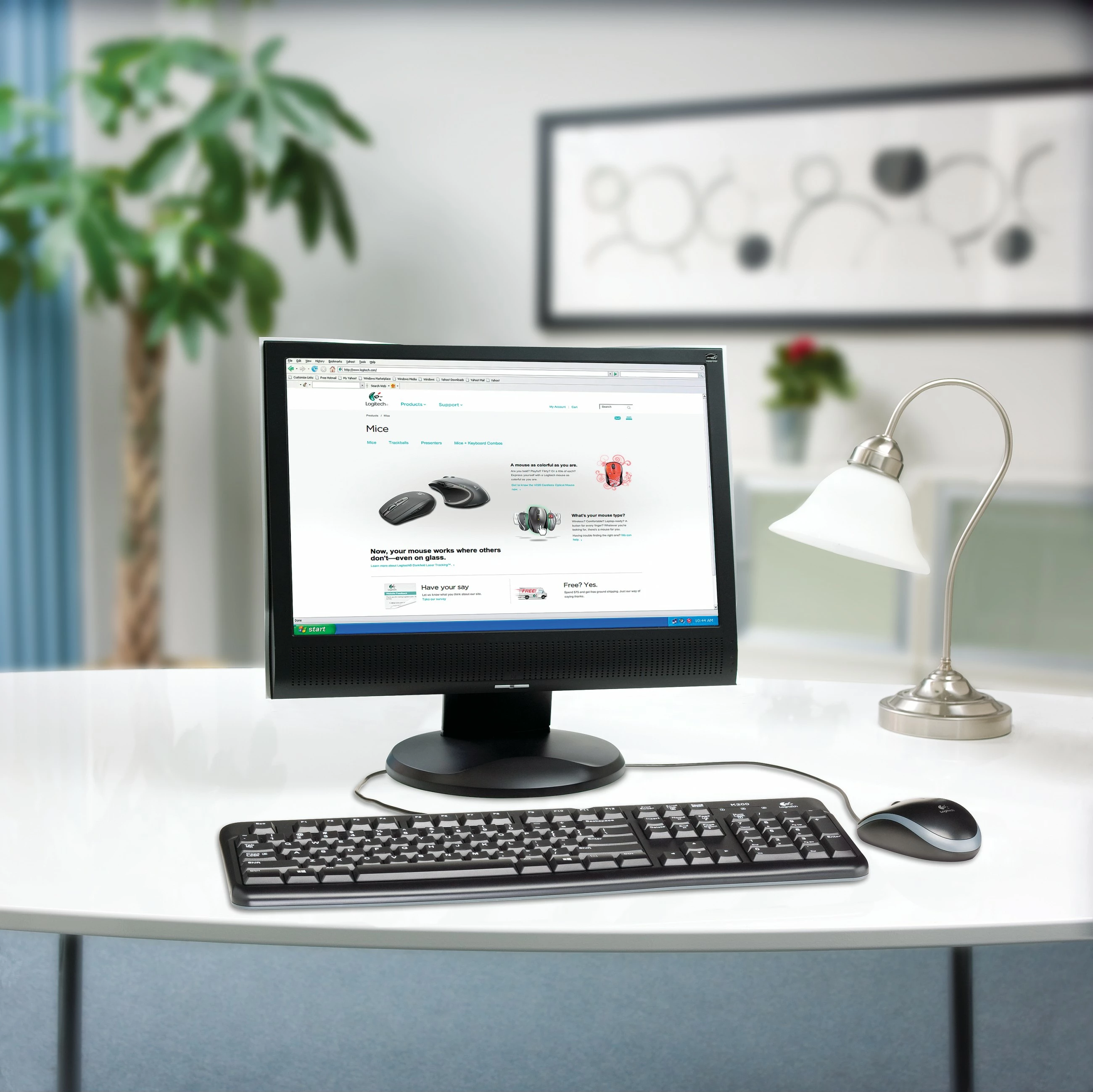 Polna tipkovnica Logitech K120 za poslovno rabo, žična, USB, AZERTY, črna
