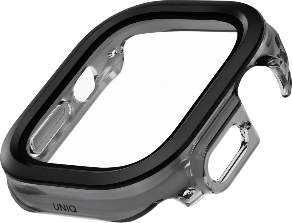 Ovitek UNIQ Voute za Apple Watch Ultra 49 mm, kaljeno steklo, črn