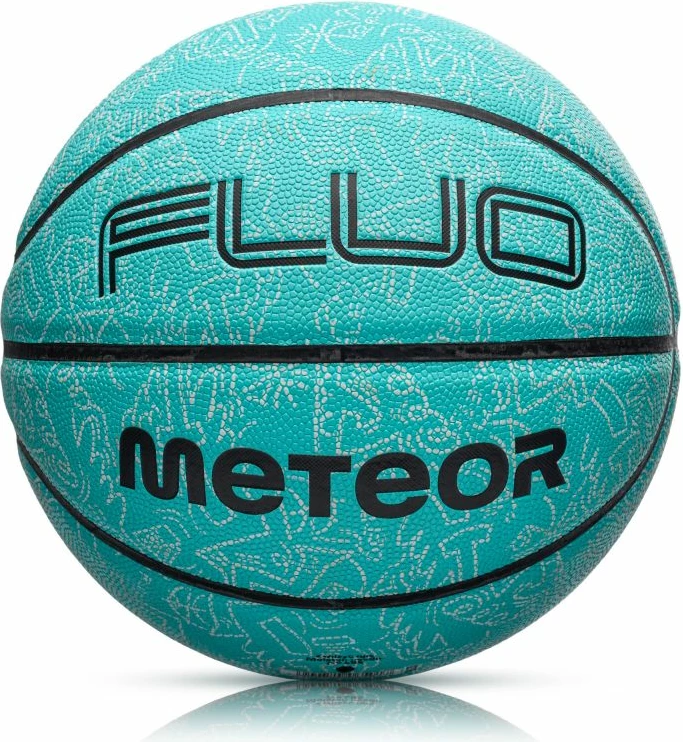 Fluorescenčen košarkarski žog Meteor, zelena