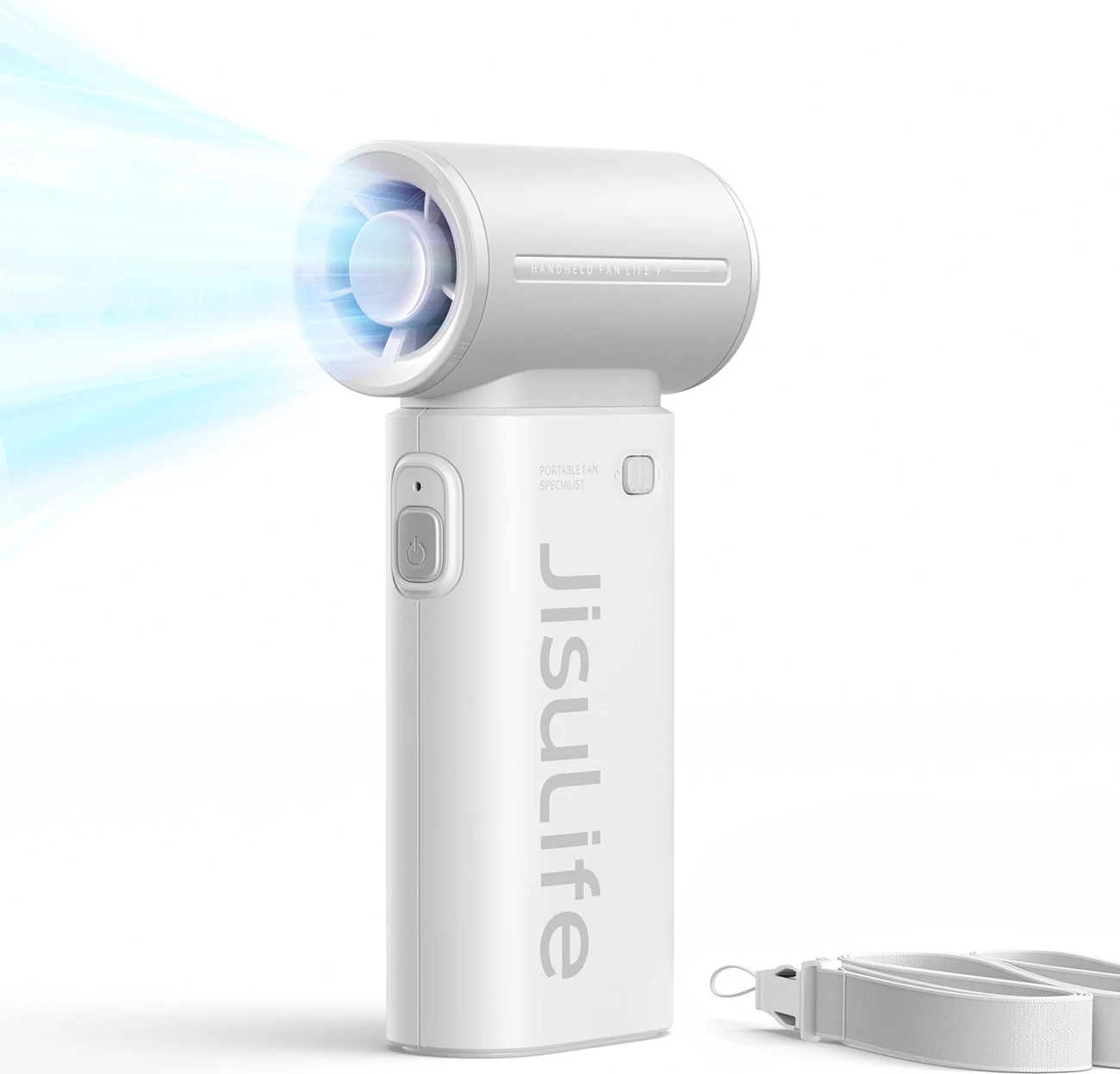 Prenosni ročni ventilator Jisulife Life9, 3600 mAh, USB-C, siv