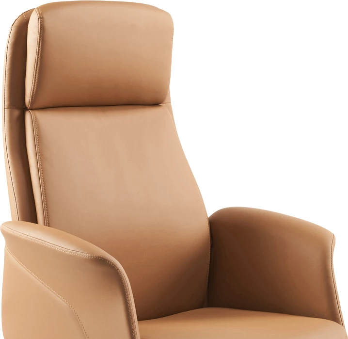 Pisarniški stol Derjio, rjav