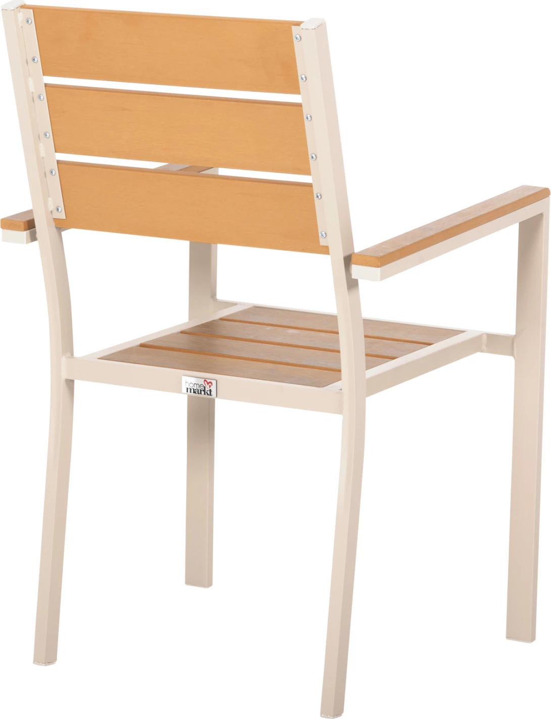 Aluminijasti naslanjač SAGA FH5981.04 šampanjec-poliles v naravni barvi 55x55x86Hcm