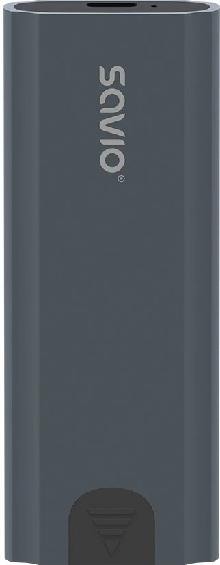 Zunanja ohišje za SSD M.2 NVMe Savio AK-67, USB-C 3.1, siva