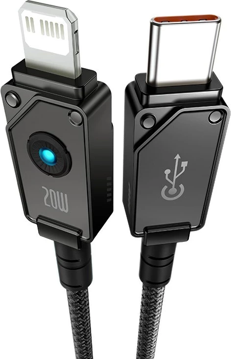 Kabel Unbreakable USB C na iP, 1 m, 20 W, črn - Baseus