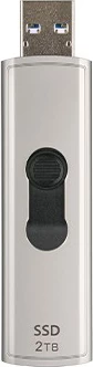 Zunanji SSD 2TB Transcend ESD320A, USB 10Gbps, Type-A, siv