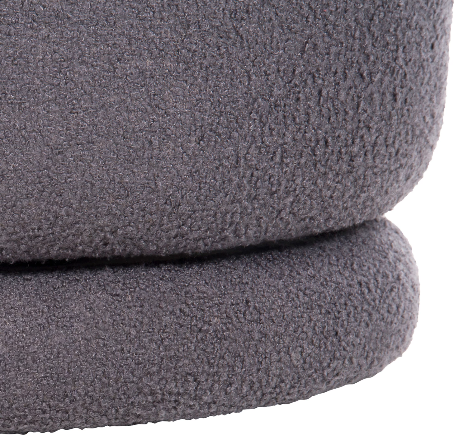 Vrtljiv stol s hrbtnim naslonom FRIVO FH9774.01 siva tkanina TEDDY 51x51x61Hcm