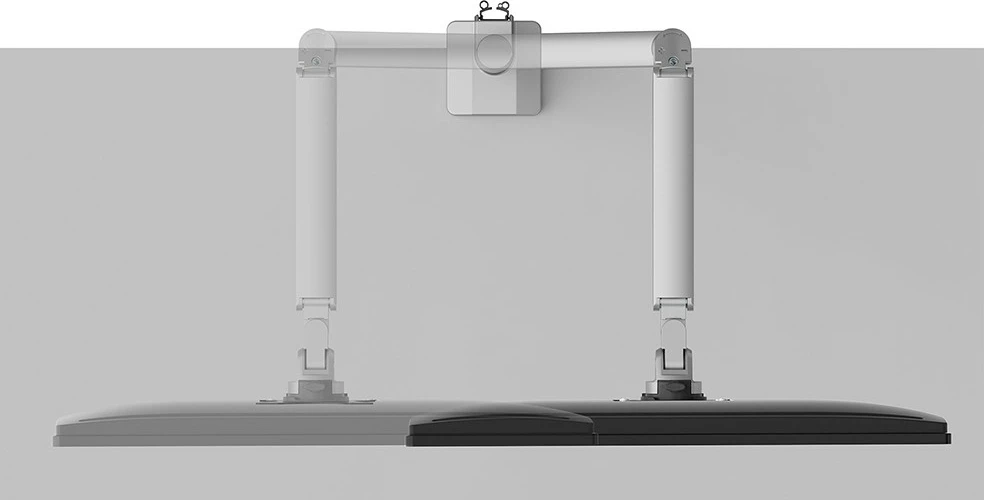 Krmilni nosilec za monitor Neomounts DS70-250SL1, s sponko/prek vstavka, 9 kg, 17–35", srebrn