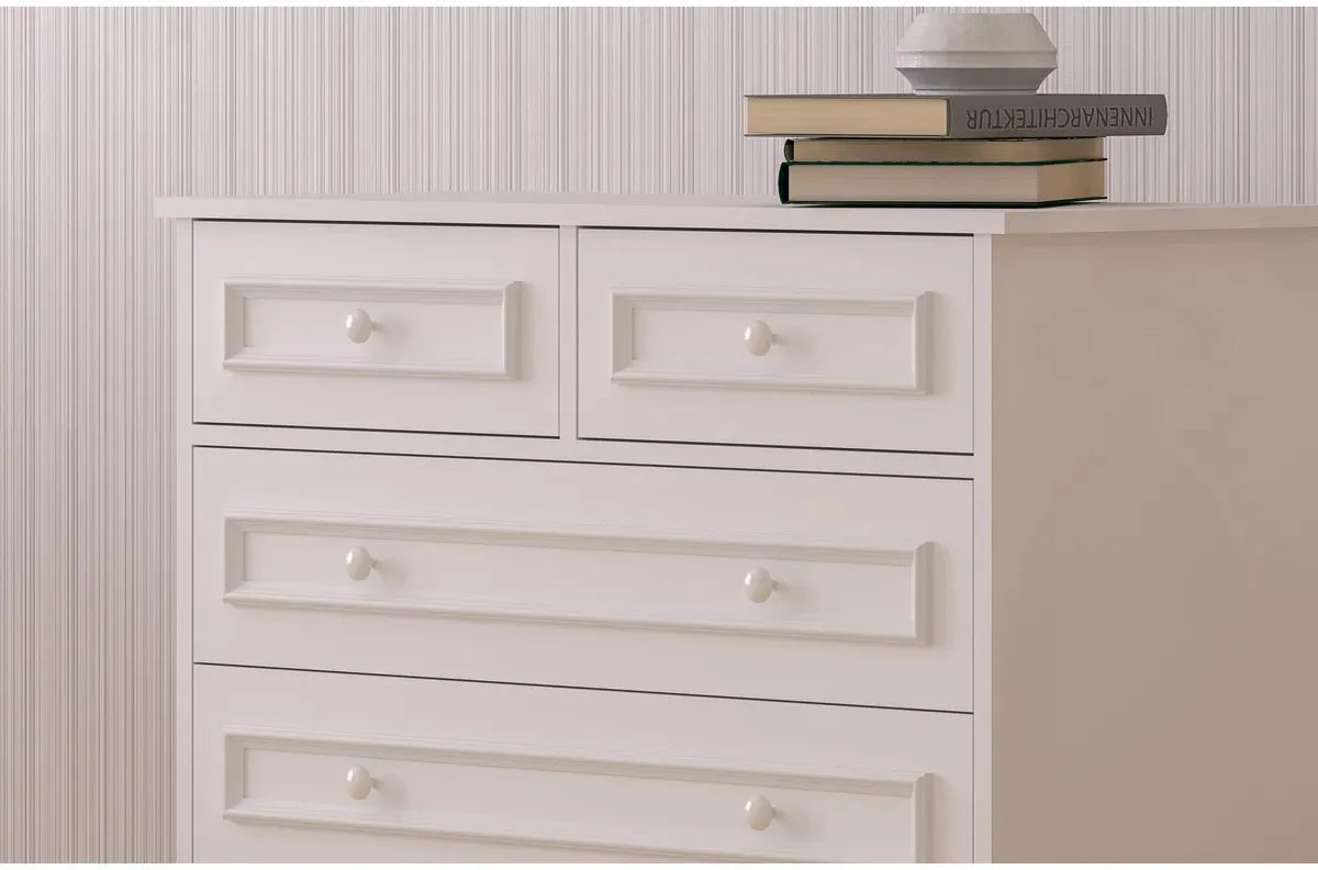 Komoda v mat beli barvi Skye Decor, RB-186-06