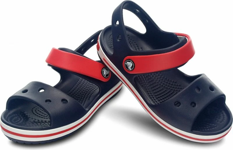 Sandali Crocs Crocband za otroke, rdeče in mornarsko modri