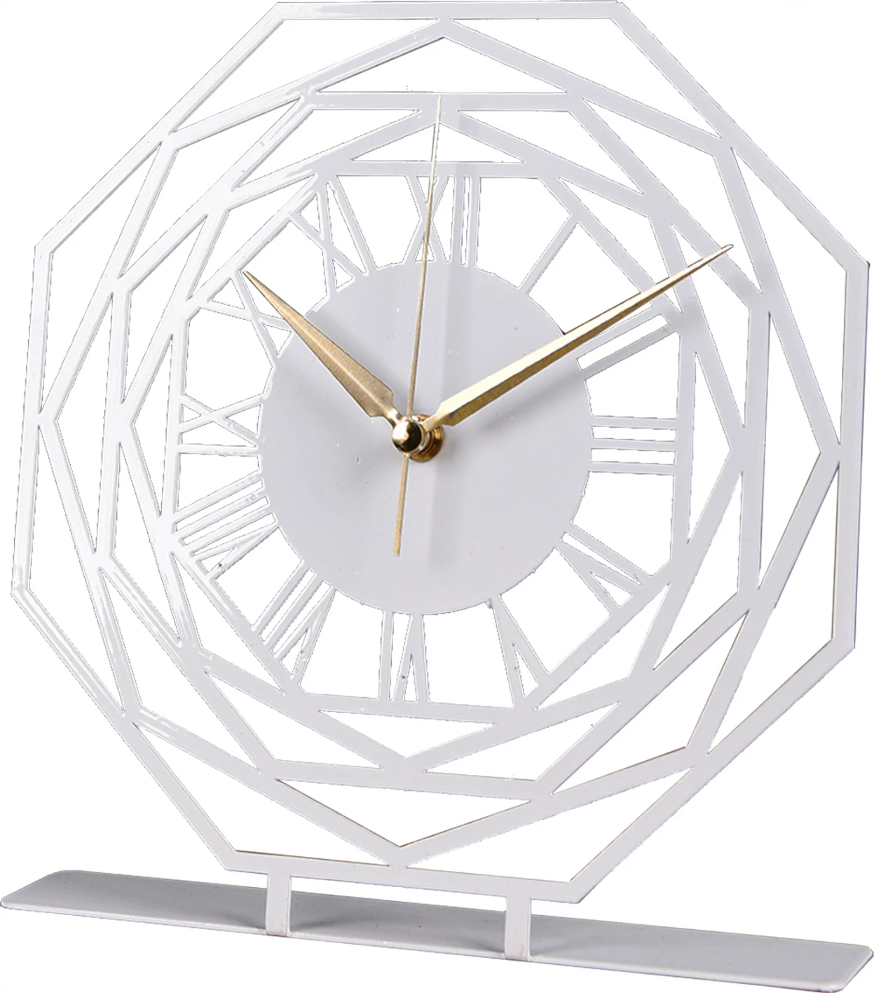 Kovinska namizna ura FH7468.02 25x23 cm