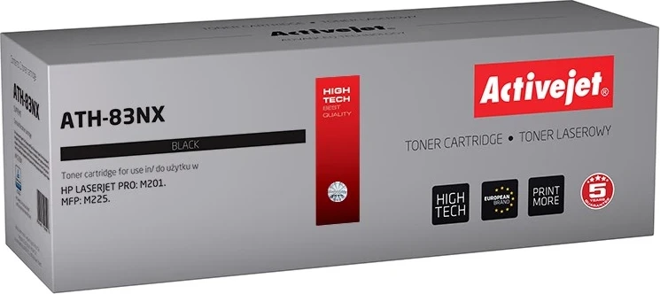 Zamenljiv toner Activejet ATH-83NX za tiskalnike HP, 2200 strani, črn
