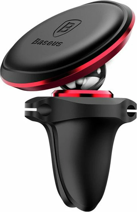 Magnetni nosilec za ventilacijsko rešetko avtomobila za pametni telefon Baseus SUGX020009, rdeč