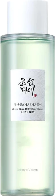 Osvežujoči tonik za obraz za ženske z zeleno slivo AHA + BHA, Beauty of Joseon, 150 ml