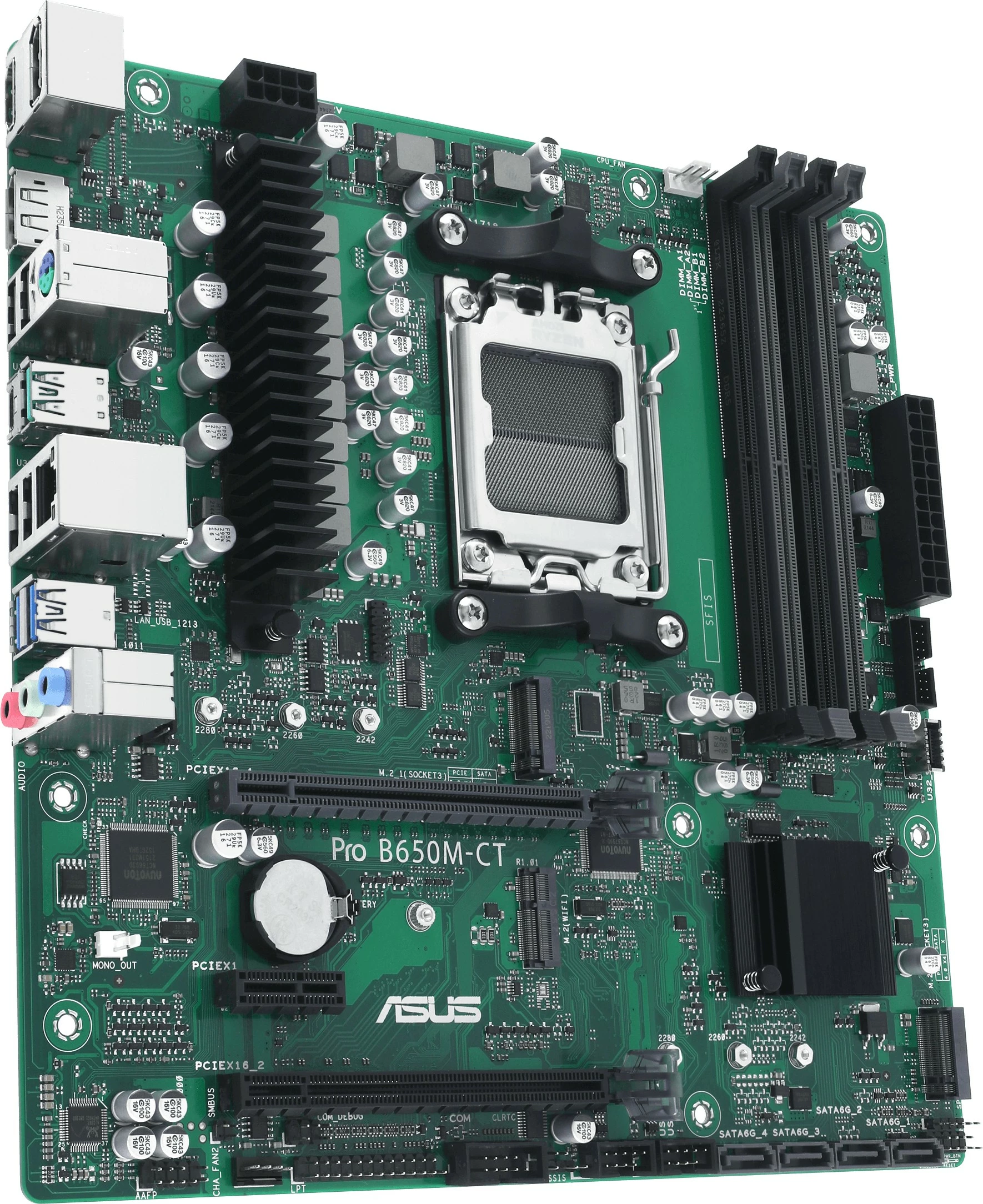 Matična plošča ASUS PRO B650M-CT-CSM, AMD, Socket AM5, DDR5, 128 GB