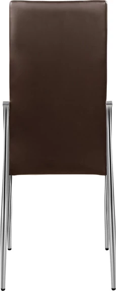 Jedilni stol Kim FH0080.05 rjav PU z kovinskim okvirjem 45X55X99 cm, set 4 kosov