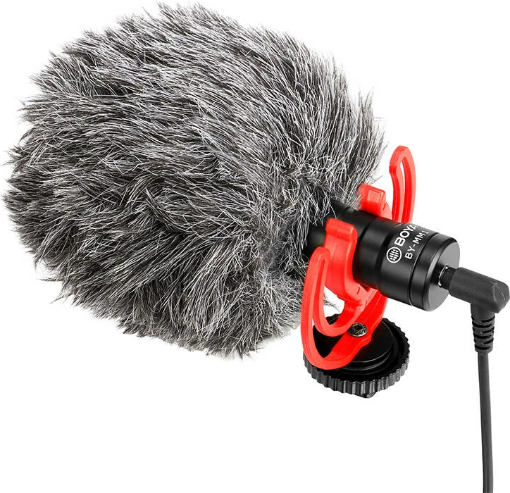 Mikrofon BOYA BY-MM1, kardioiden, brez baterije, črn