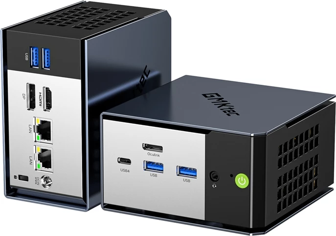 Mini računalniško ohišje GMKtec EVO-X1, AMD Ryzen AI 9 HX 370, 32 GB RAM, 1 TB SSD, črno