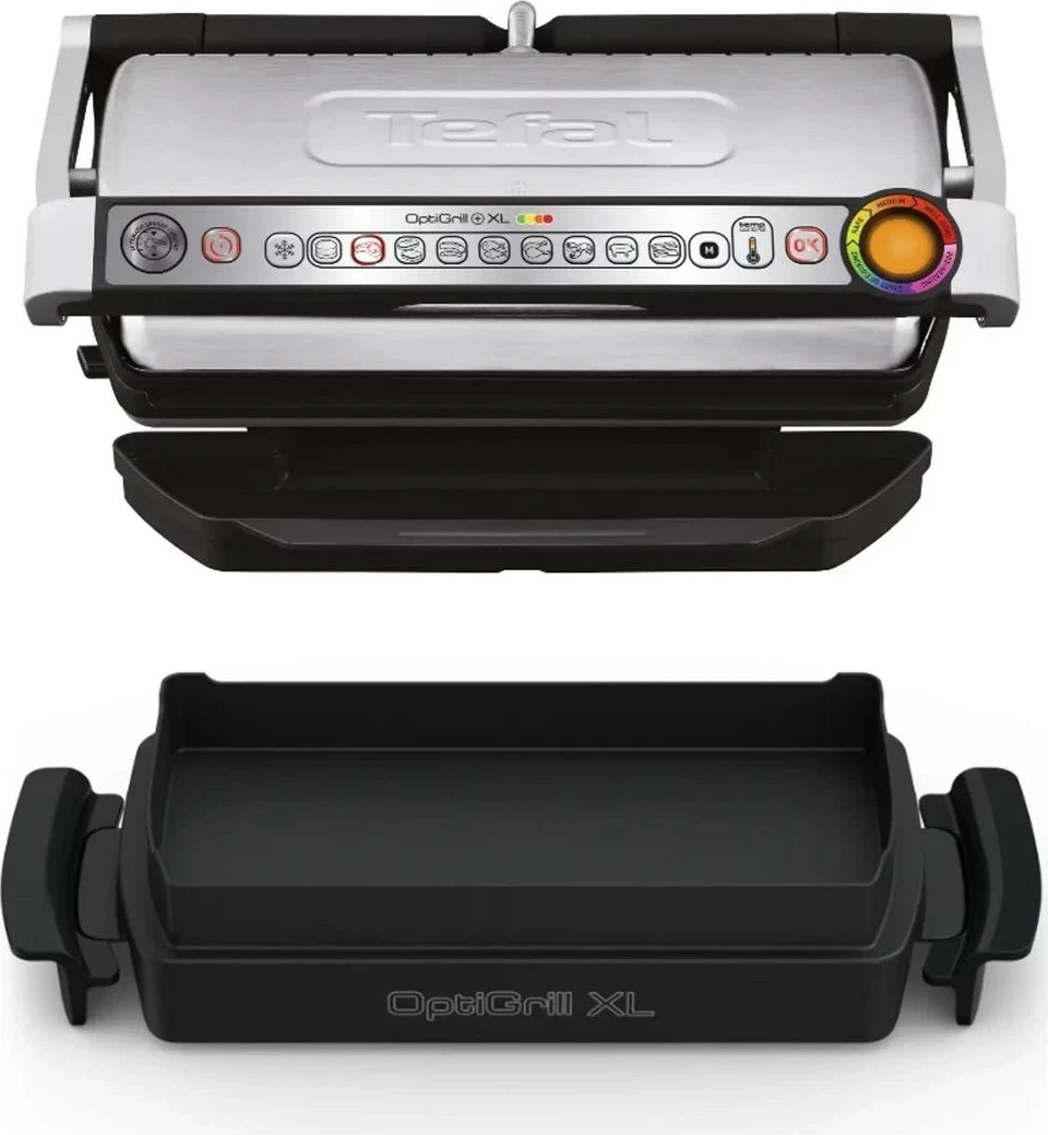 Grill sterm Tefal Optigrill+ XL GC724D12, srebrn