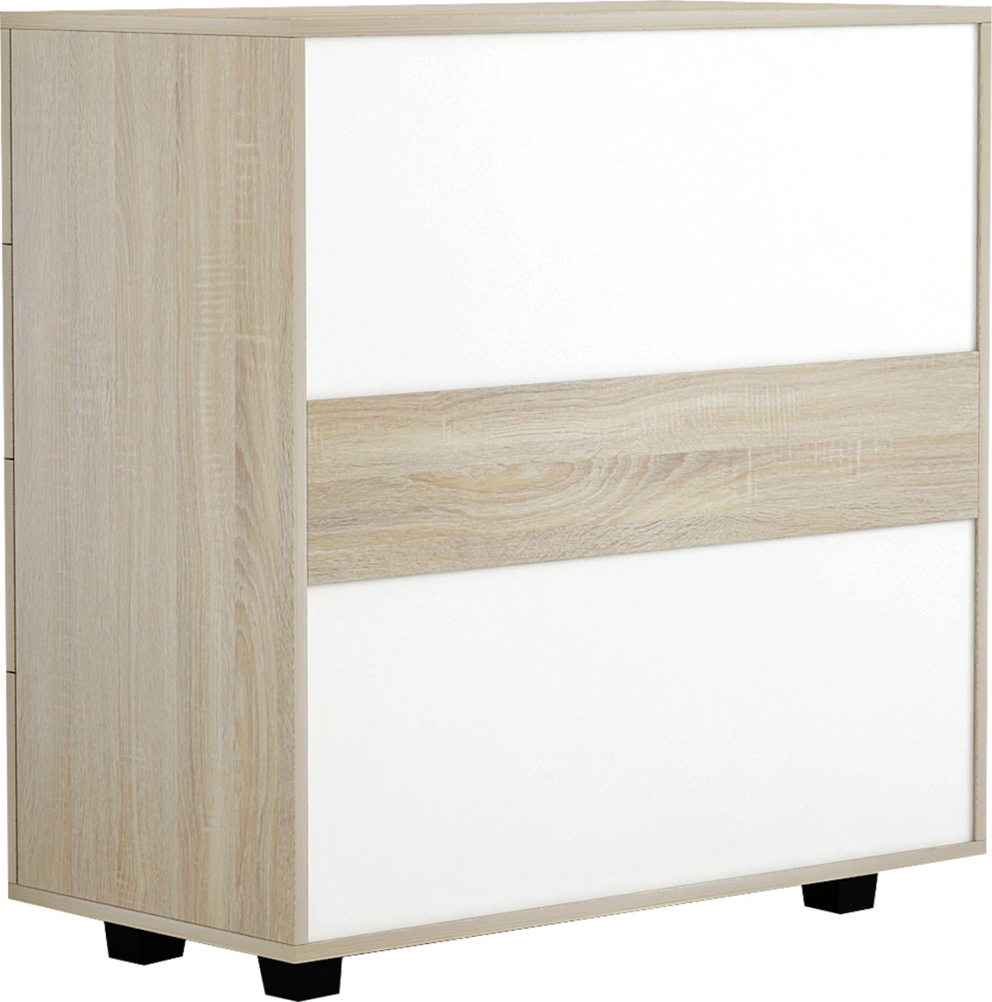 FH8996.01 omara s 4 predali, sonoma, melamin, 80x40x83H