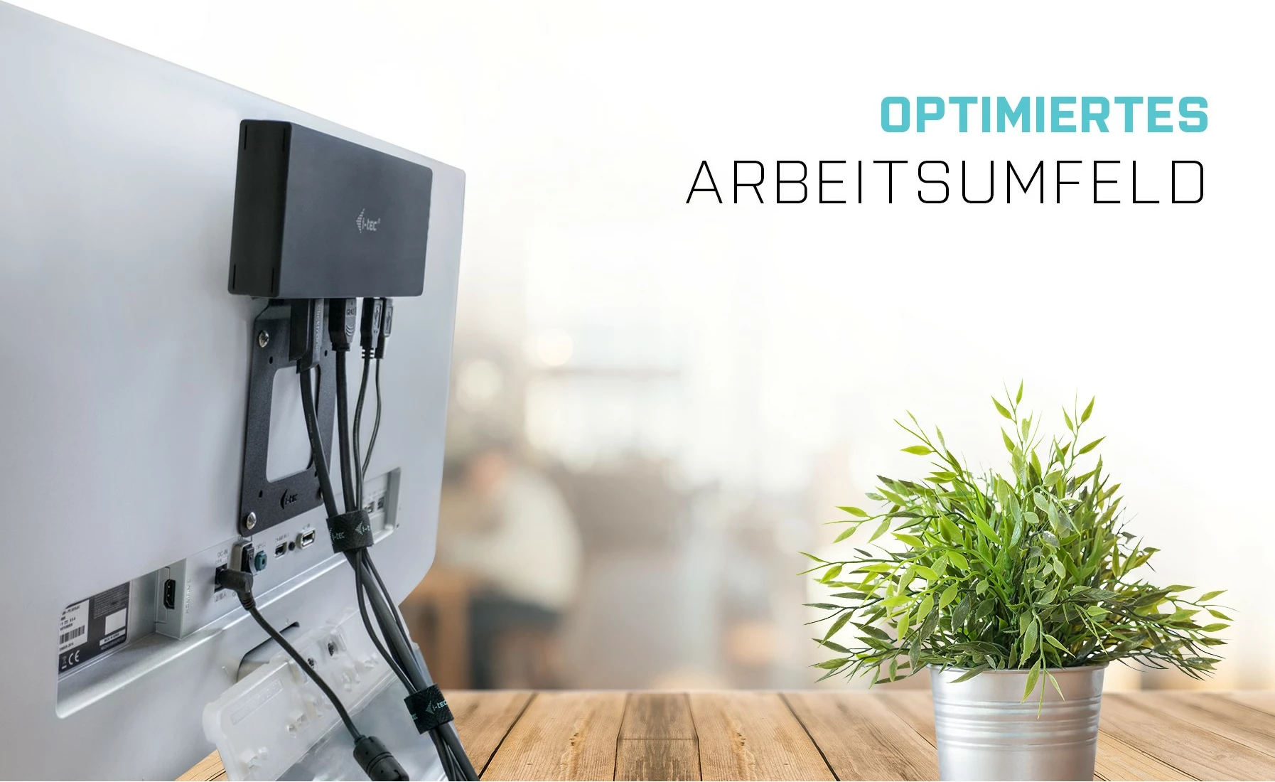 Dokkena postaja za prenosnik I-Tec USB-C Quattro Display, 85W, 4 izhodi za monitor, LAN, črna