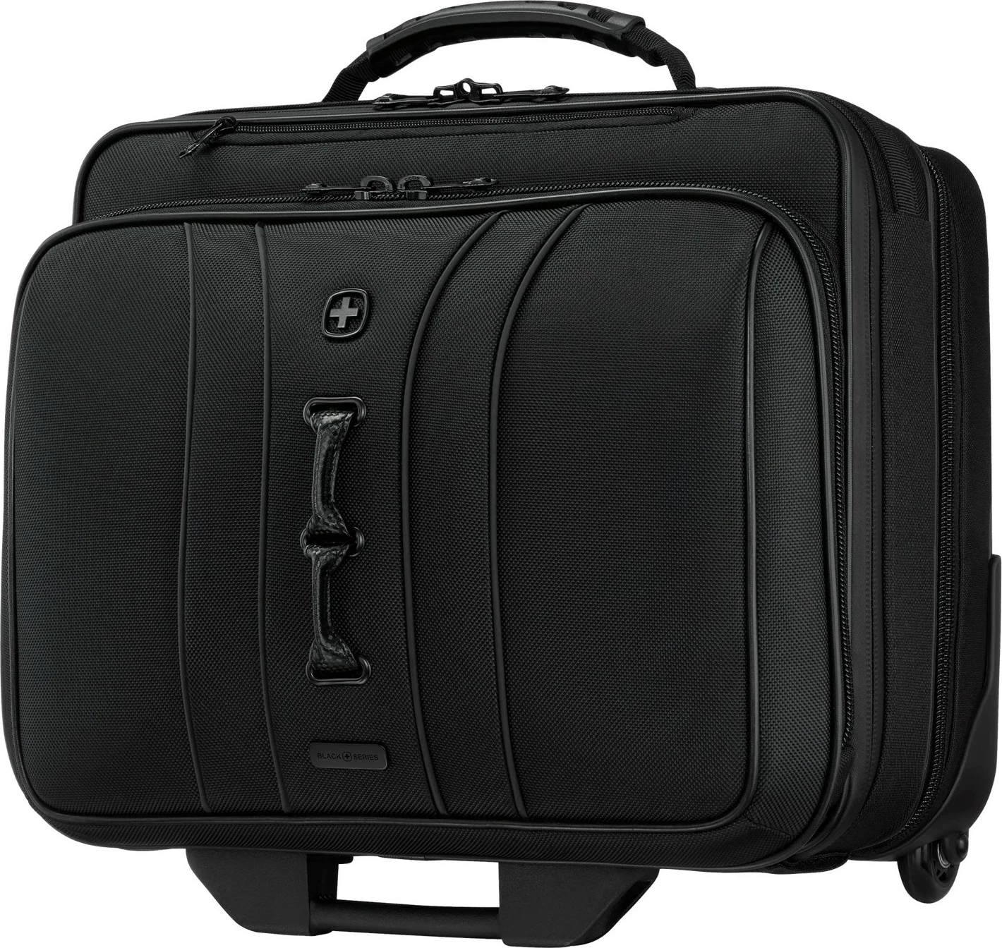 Torba za prenosnik Wenger Legacy Black Series, 15,6'', z kolesi, črna