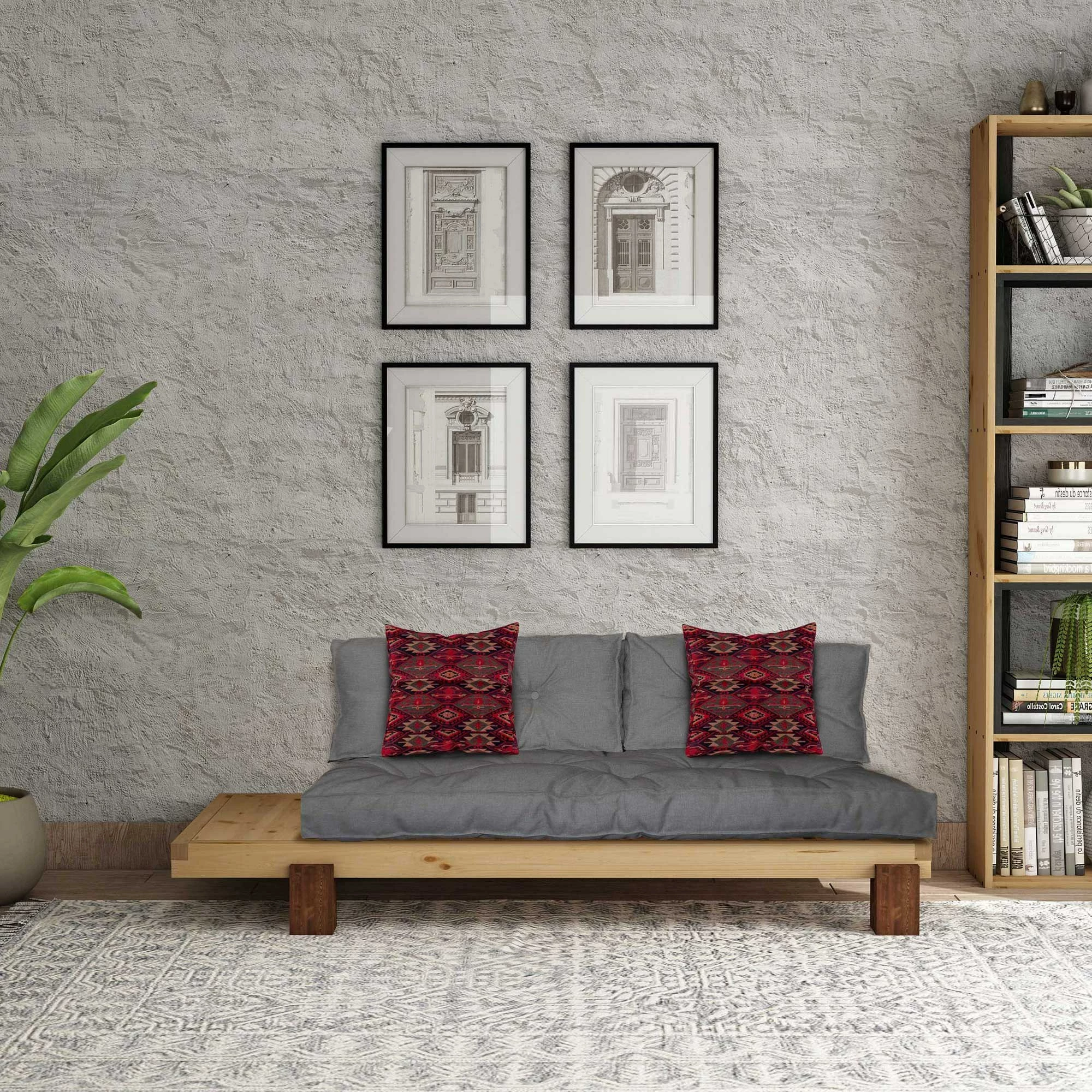 Ležalnik Atelier del Sofa CPT8302-200, naravna/siva