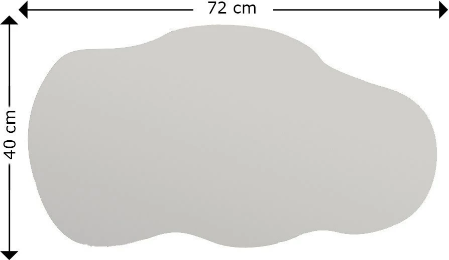 Ogledalo za komodo, črno, 40x72 cm Hanah Home