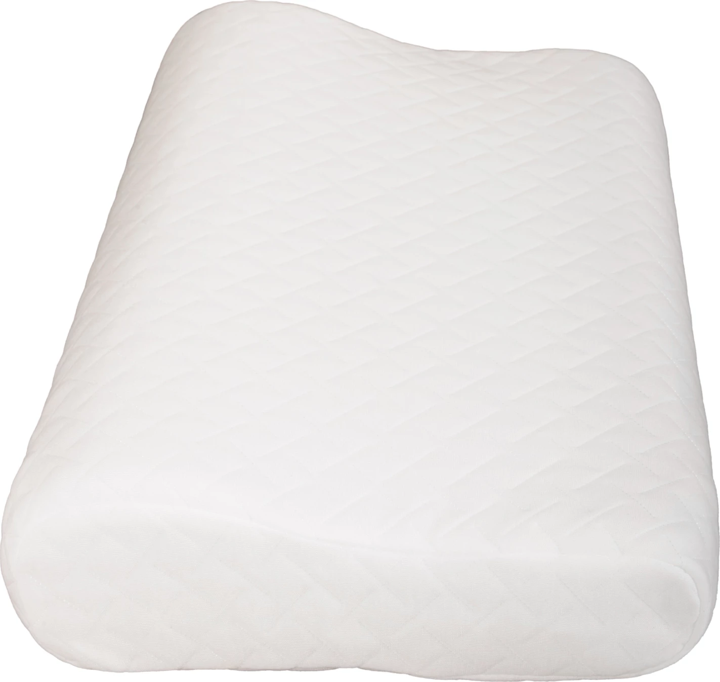 Vzglavnik BEZEL FH673 iz spominske pene - bela tkanina 55x32Hcm