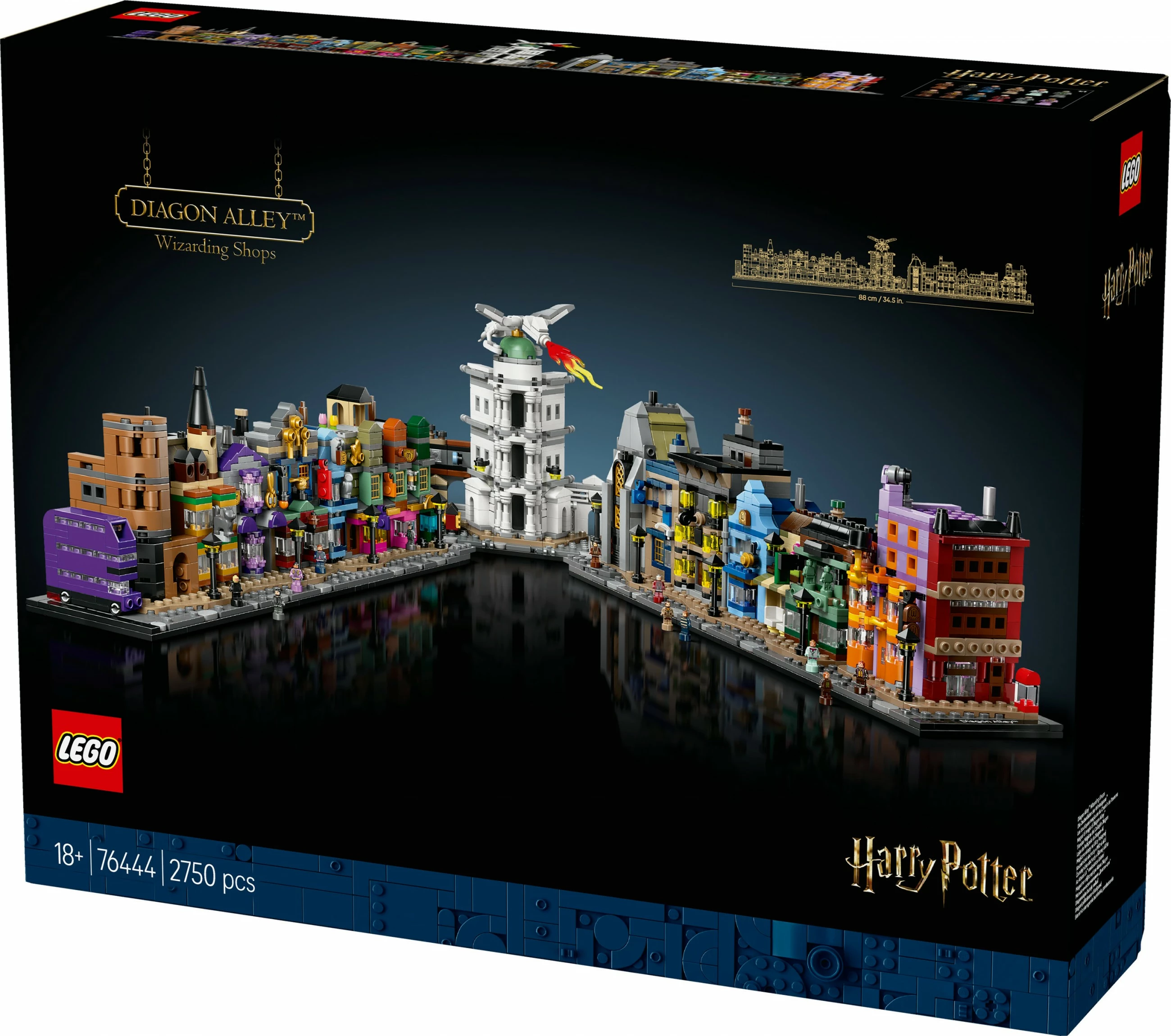 Set za sestavljanje Die Zauberläden der Winkelgasse LEGO Harry Potter, večbarven