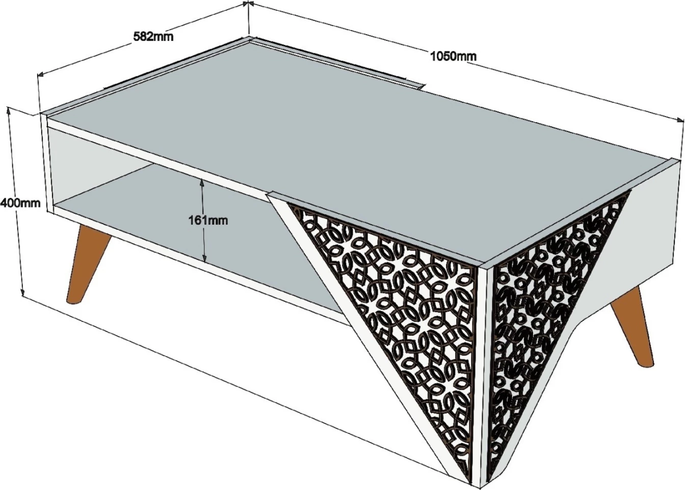 Sestava dnevne sobe FH11849.01 2 kosa melamin v naravnem hrastu