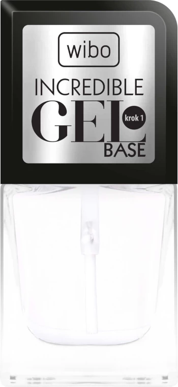 Gel baza za lak za nohte Wibo Incredible Gel Base 8.5 ml