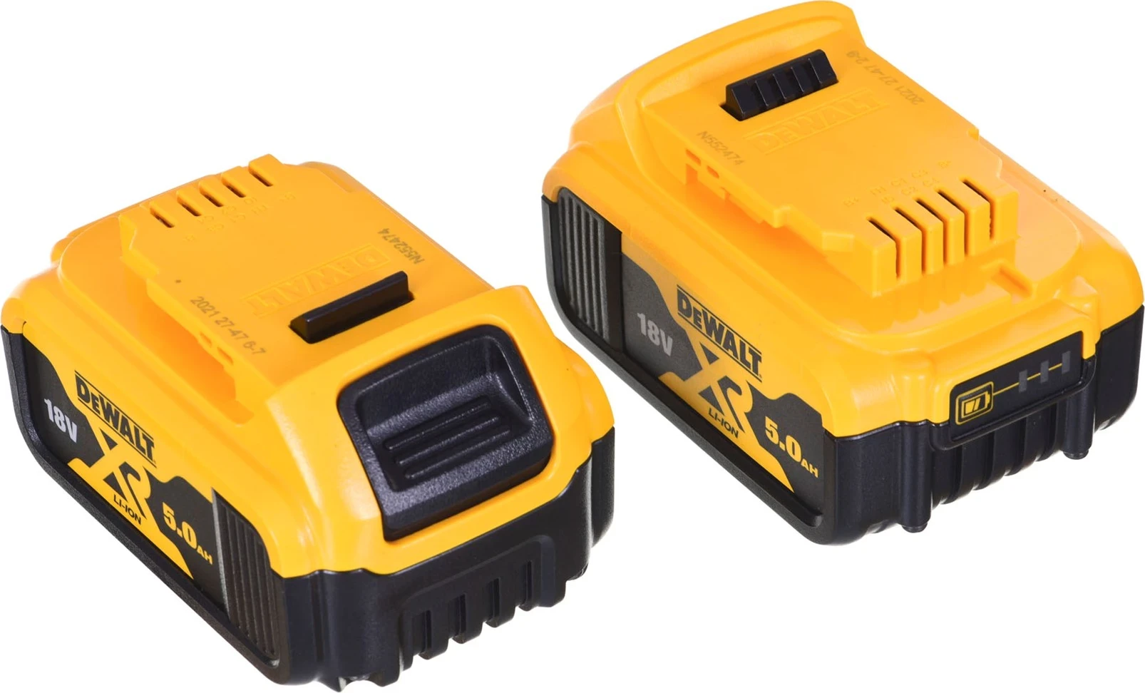 Kombinirani komplet vrtalnik/izvijač in brusilnik, DeWalt DCD796, DCG405 + 2x5,0Ah DCK208