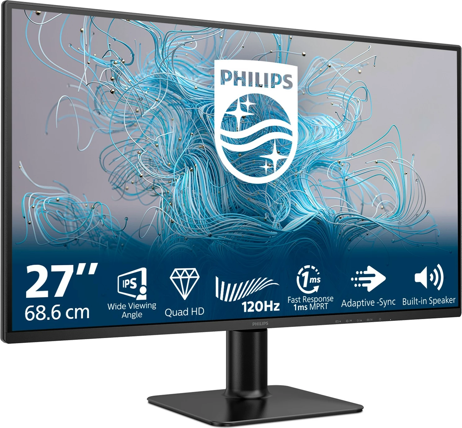 27-palčni IPS Quad HD monitor, Philips 27E2N2500/00, 120 Hz, črn