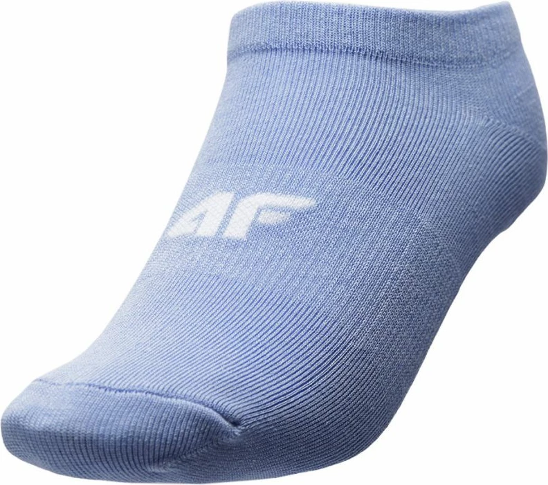 Športne čarape za dekleta 4F, bele z barvnimi, za trening in vsakodnevno uporabo