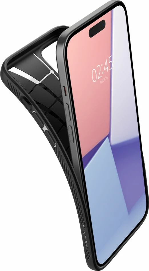 Zaščitni ovitek Liquid Air za iPhone 15 Plus, Spigen, mat črn