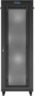 Računalniško ohišje rack 19" 47U 800x800 z perforiranimi vrati in LCD, LANBERG, črno
