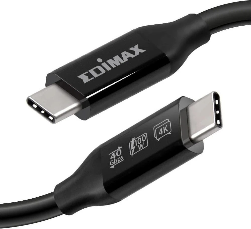 Kabel Thunderbolt 3, Edimax, črn