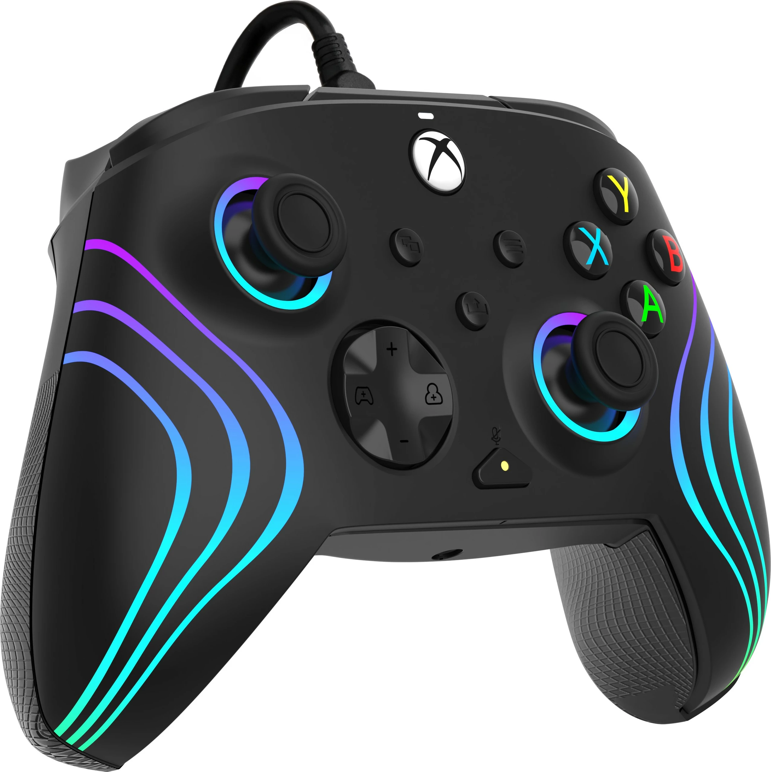 Žičen igralni kontroler PDP Afterglow Wave, PC, Xbox One, Xbox Series S/X, USB, črn