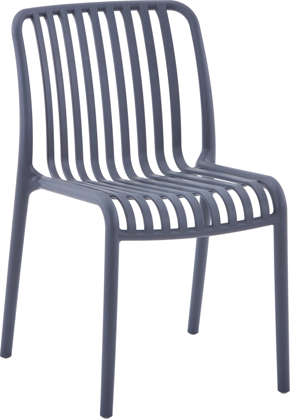 Stol za zunanjo uporabo CONVEE FH6104.03 iz polipropilena v sivi barvi 48x56x79H cm