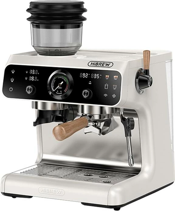 Aparat za espresso z vgrajenim mlinom, HiBREW H7B, 2,8 L, črn