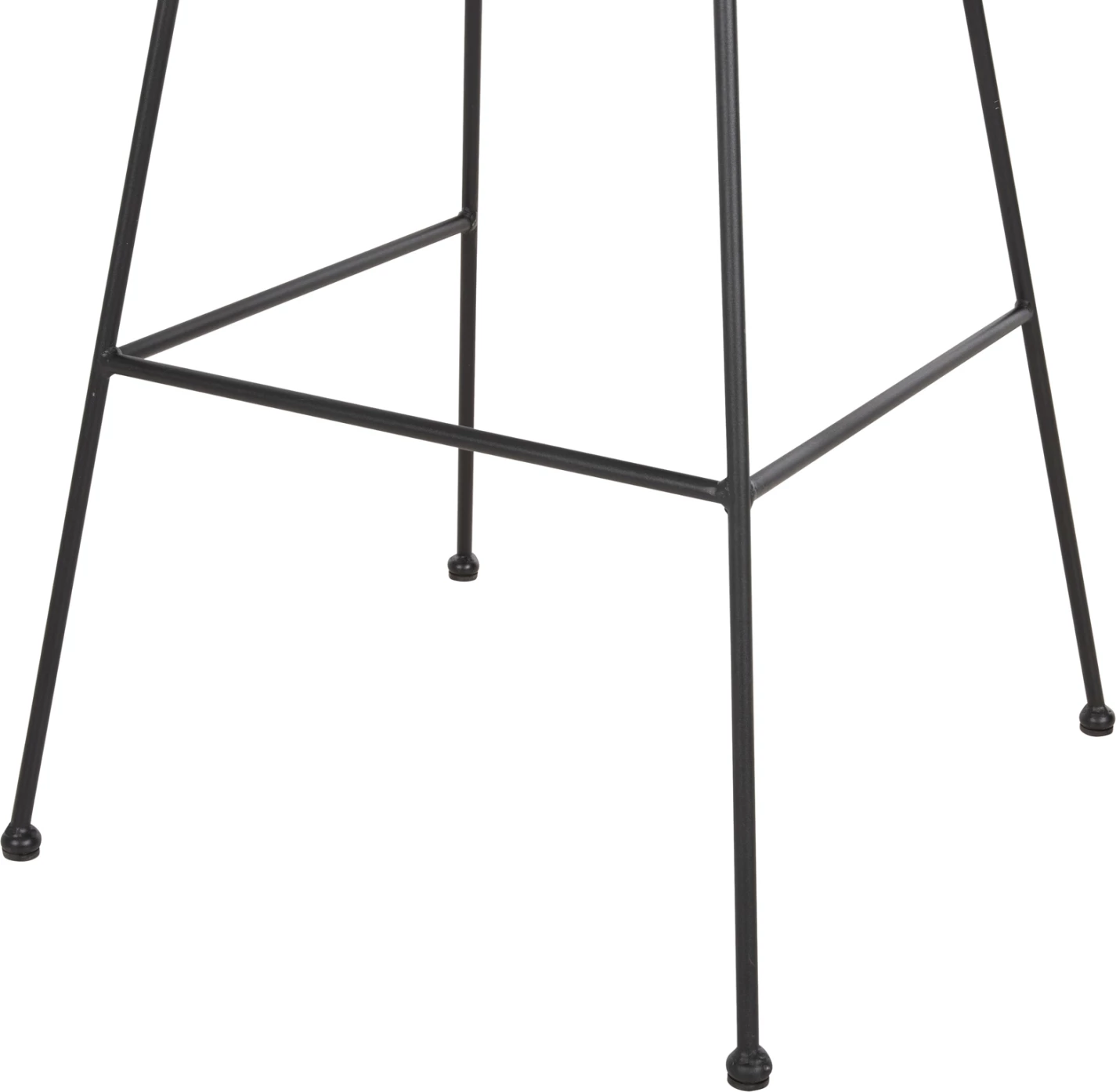 Barski stol Allegra FH5455.11 kovina in blazina črna-pletena bež 56x59x116.5Hcm